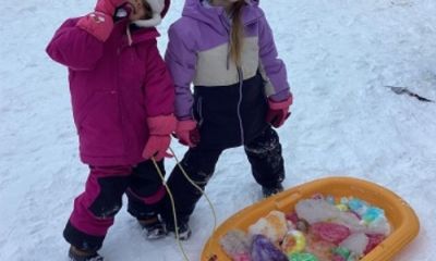 Colourful Creations in the Snow