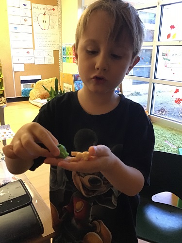 JKK boy showing miniature for boat