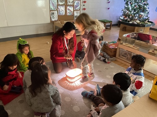 Throughout the days of our light exploration the children were able to create hypotheses of what they believed would happen. They used their understanding of what they learned in the previous days to better explain what may happen after the different experiments. 